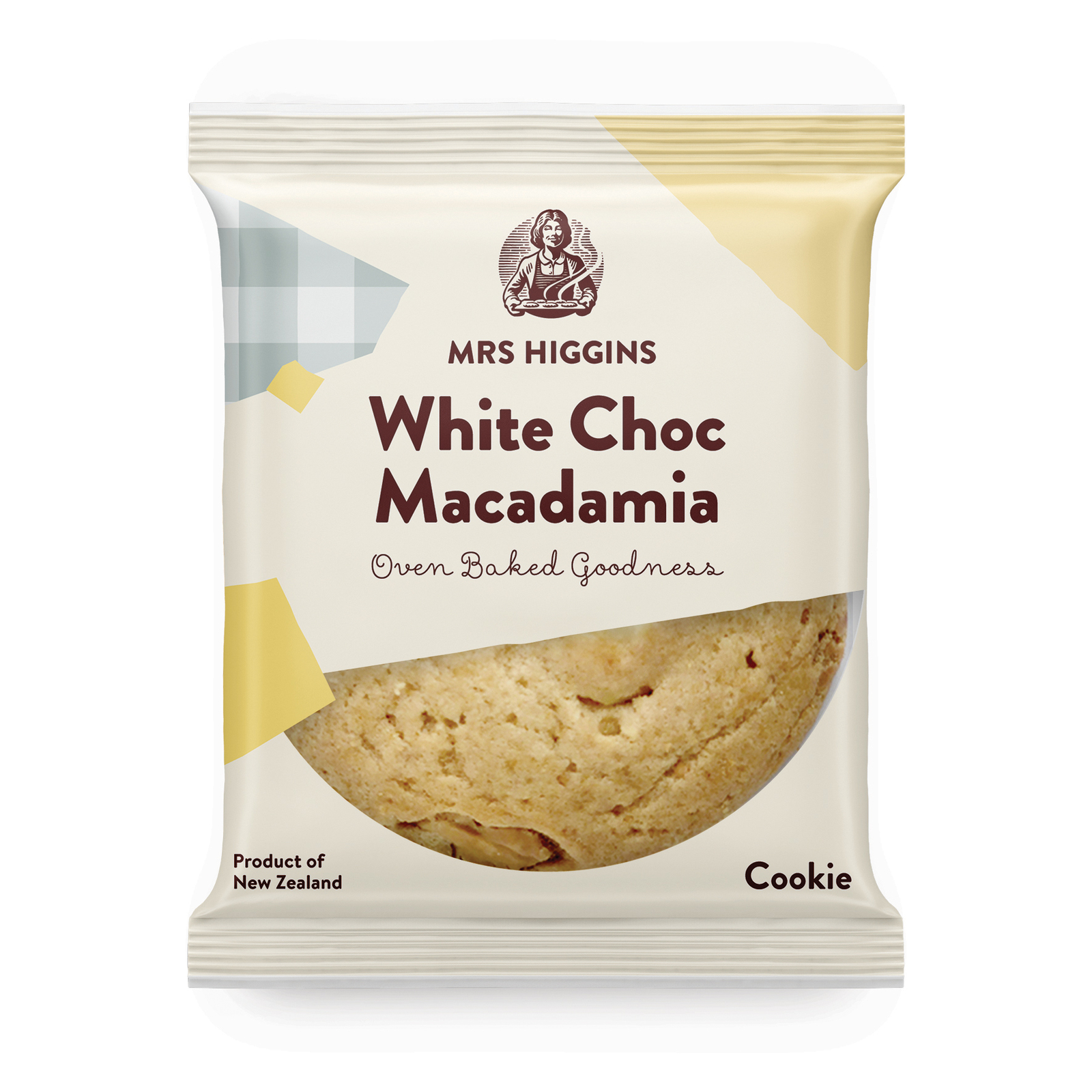 Mrs Higgins: White Choc Macadamia Cookie 85g (9 Pack)