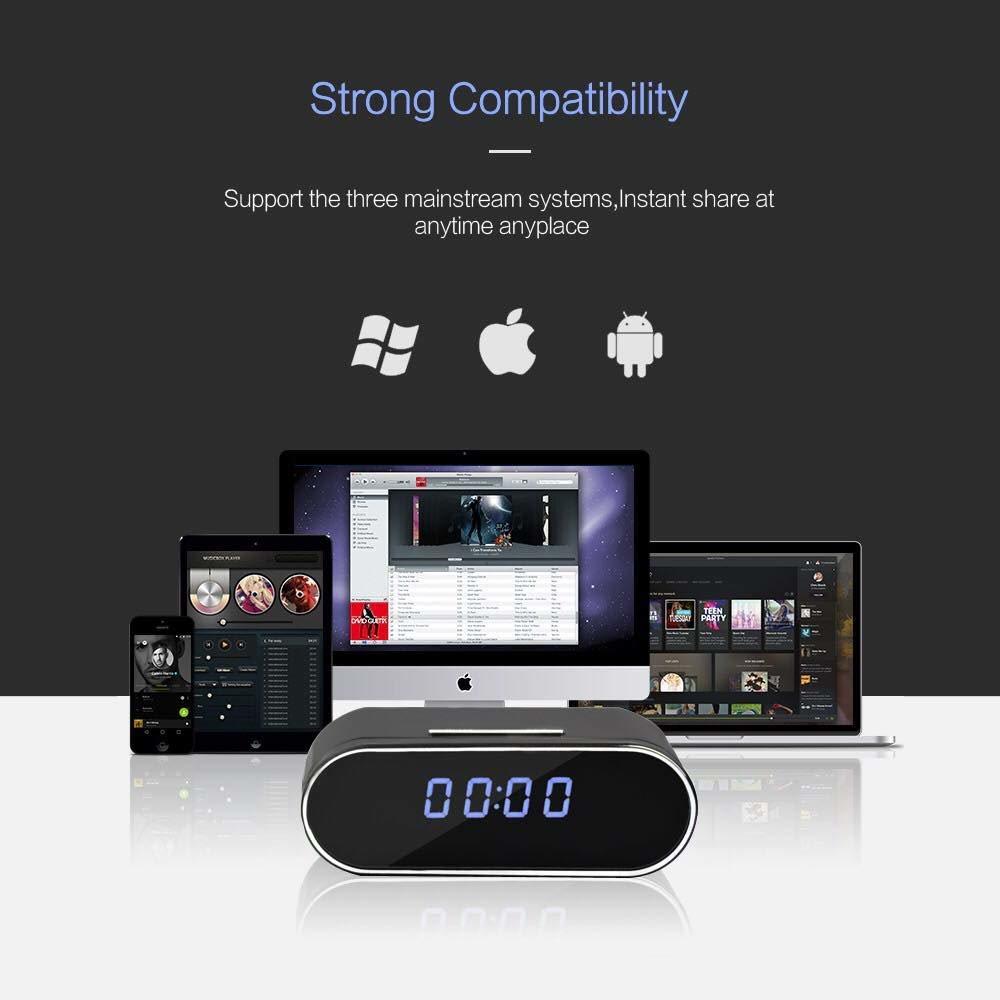 Hidden Spy Camera Wireless 1080P Clock image