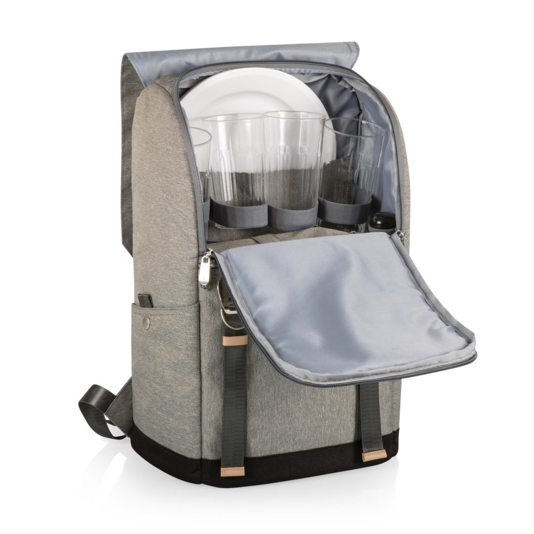 Picnic Time: PT-Frontier Picnic Backpack (Heathered Gray)