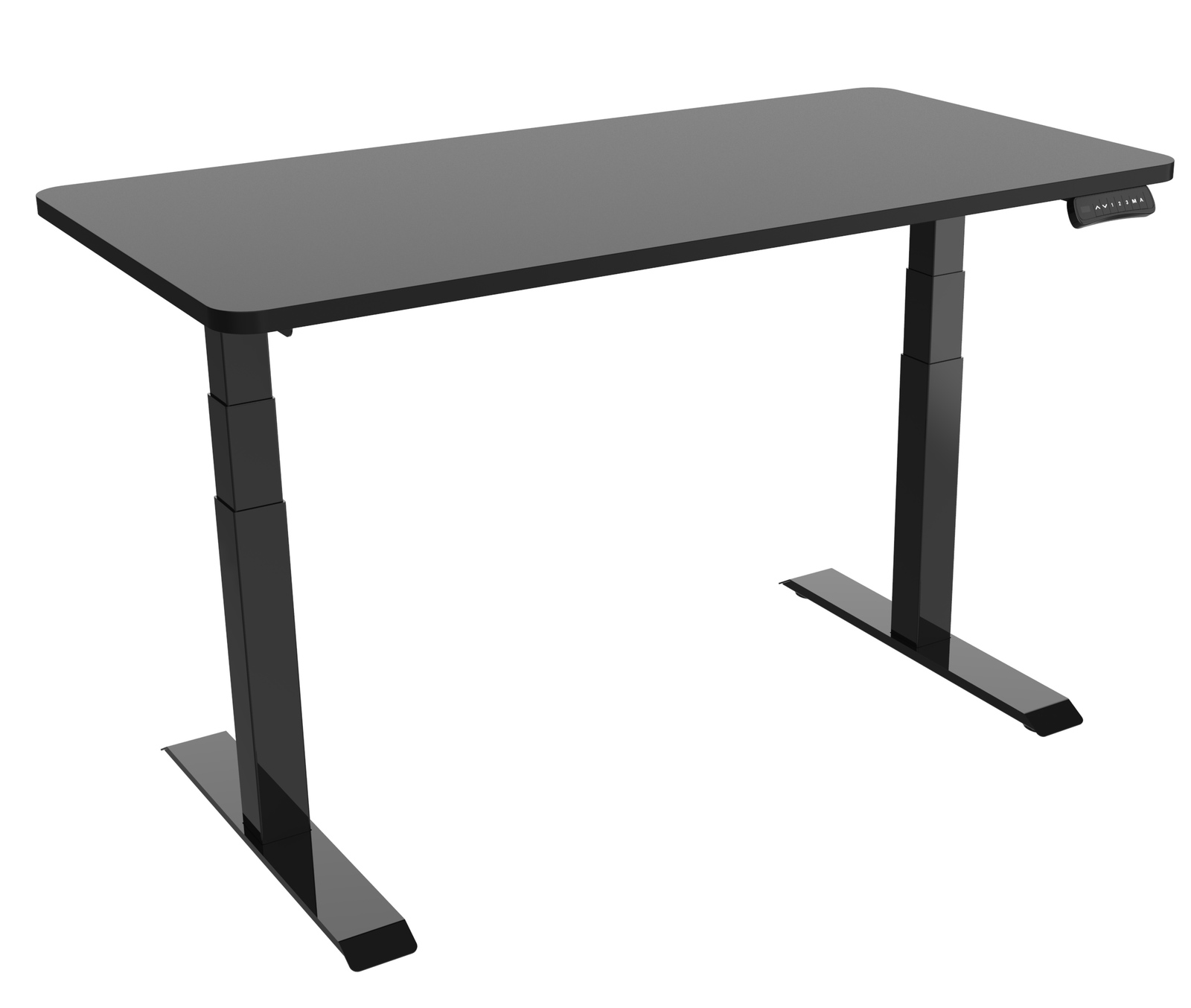 Gorilla Office: 3-Stage Motorised Height Adjustable Desk - Black/Black (1800 x 800mm) image