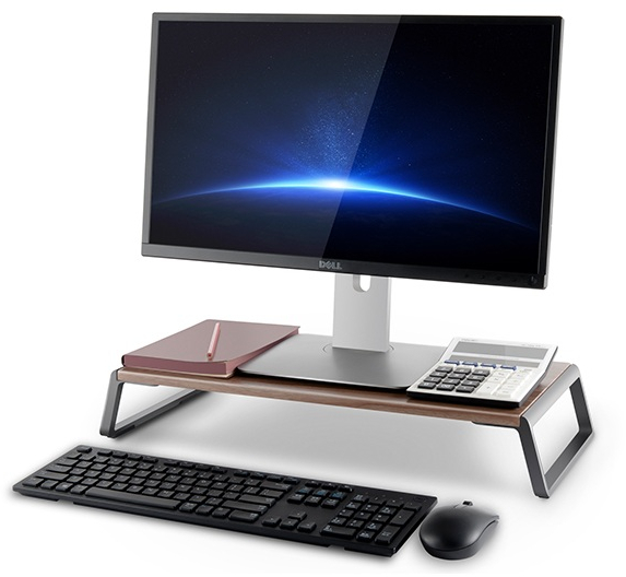 Gorilla Arms Monitor Stand Hickory Brown image