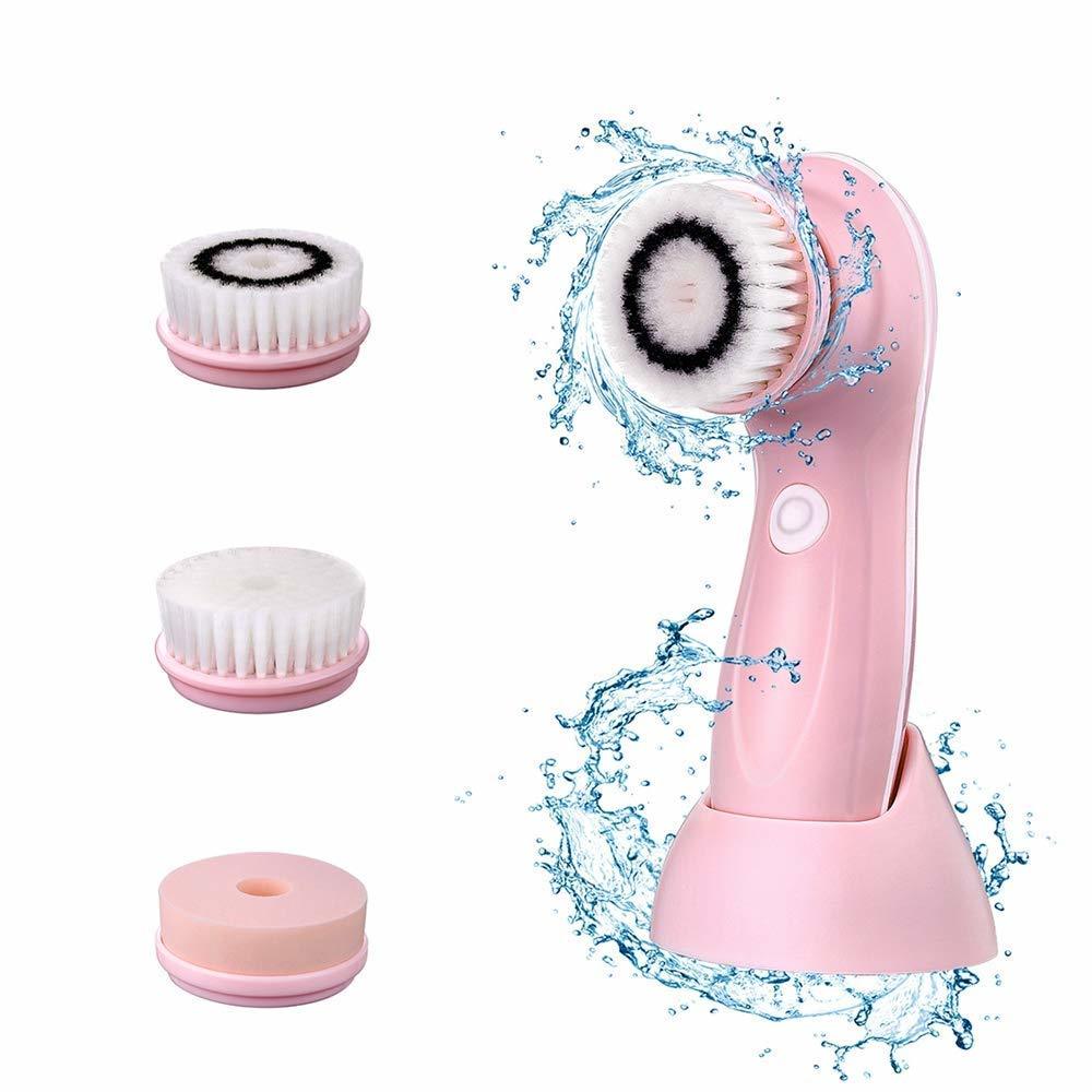 Buy Rechargeable Rotating Waterproof Cleansing Facial Brush Set at