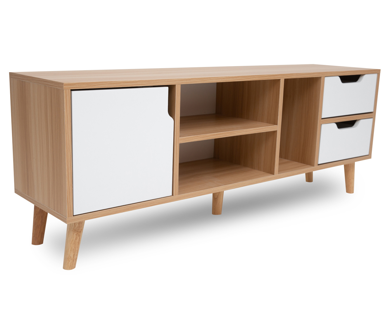 Nox Entertainment Unit - White & Wood image