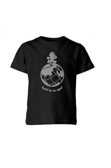 Nintendo Super Mario Lets A Go Go Kids' T-Shirt - Black - 9-10 Years image