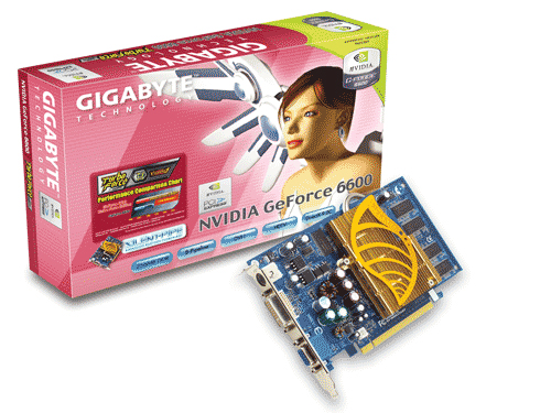 Gigabyte Graphics Card NVIDIA GeForce 6600 256M SLI PCIE