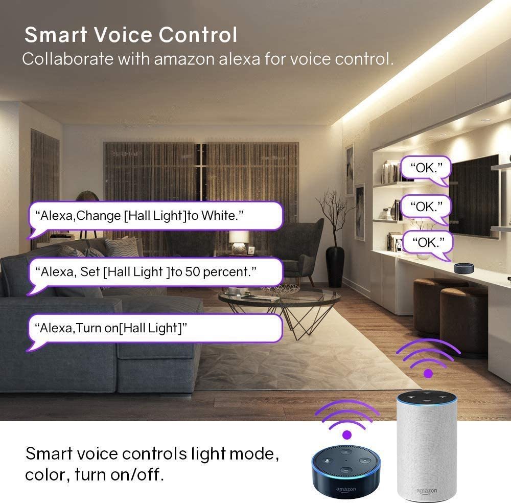 Smart Ape: WiFi App Controlled LED Strip RGB 5M Kit image