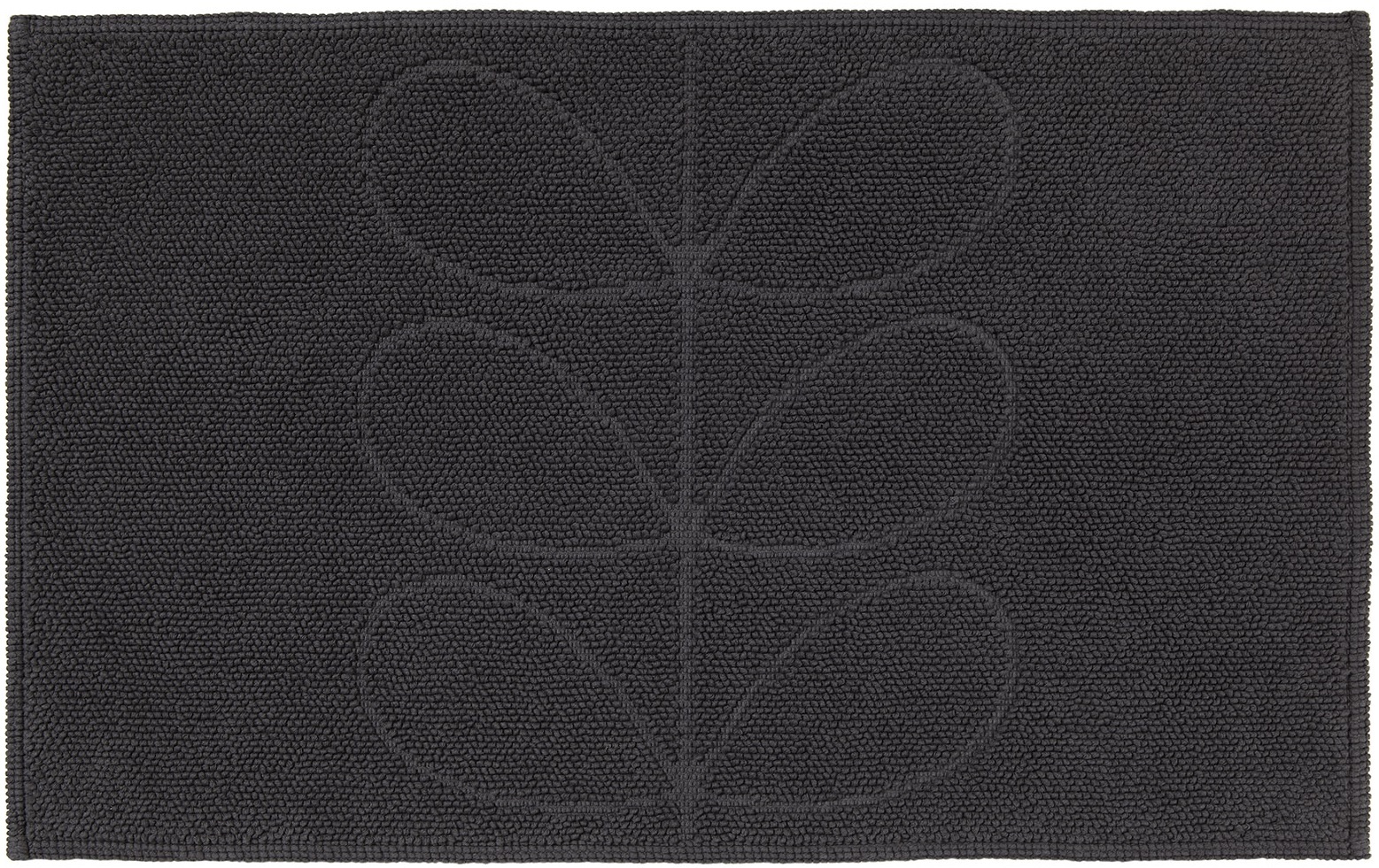 Orla Kiely Sculpted Stem Luxury Bathroom Mat - Slate