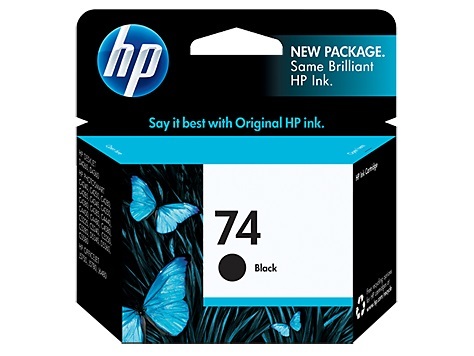HP 74 Inkjet Print Cartridge CB335WA (Black) image