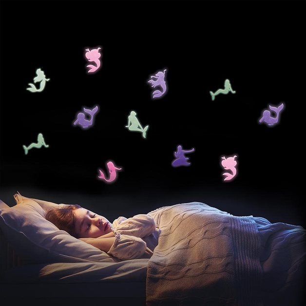 IS Gifts: Glow in the Dark - Mermaids Wall Stickers