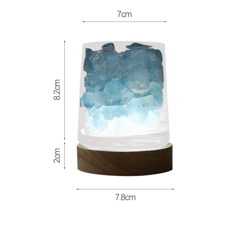 USB Luminous Crystal Aromatherapy Night Light Blue at Mighty Ape NZ