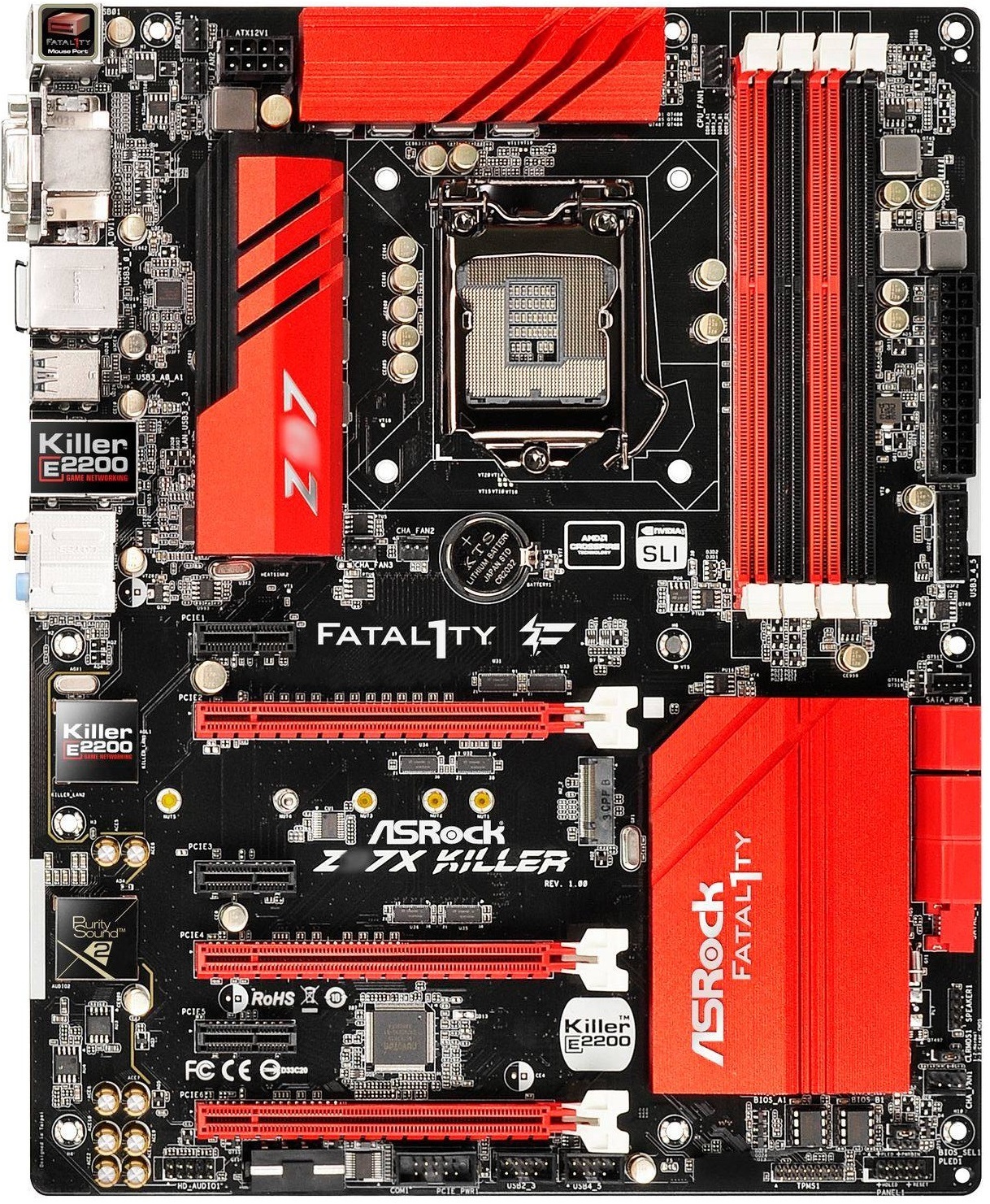 ASRock Fatal1ty Z97X Killer Intel Motherboard image