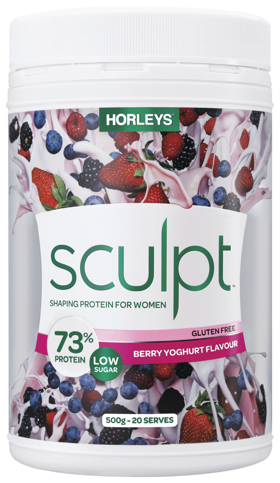 Horleys Sculpt Protein Powder - Summer Berries (500g) image