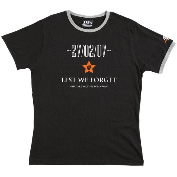 Lest We Forget - Ringer Tee (Black) for image