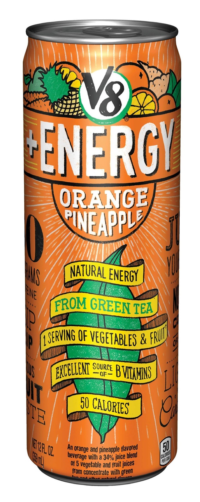 V8 +Energy Orange Pineapple Juice at Mighty Ape NZ