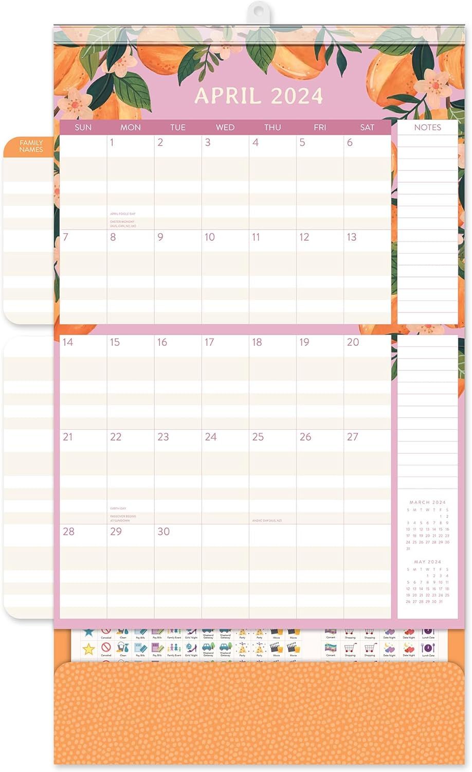 Buy Orange Circle Studio Do It All Calendar 2024 Fruit & Flora at