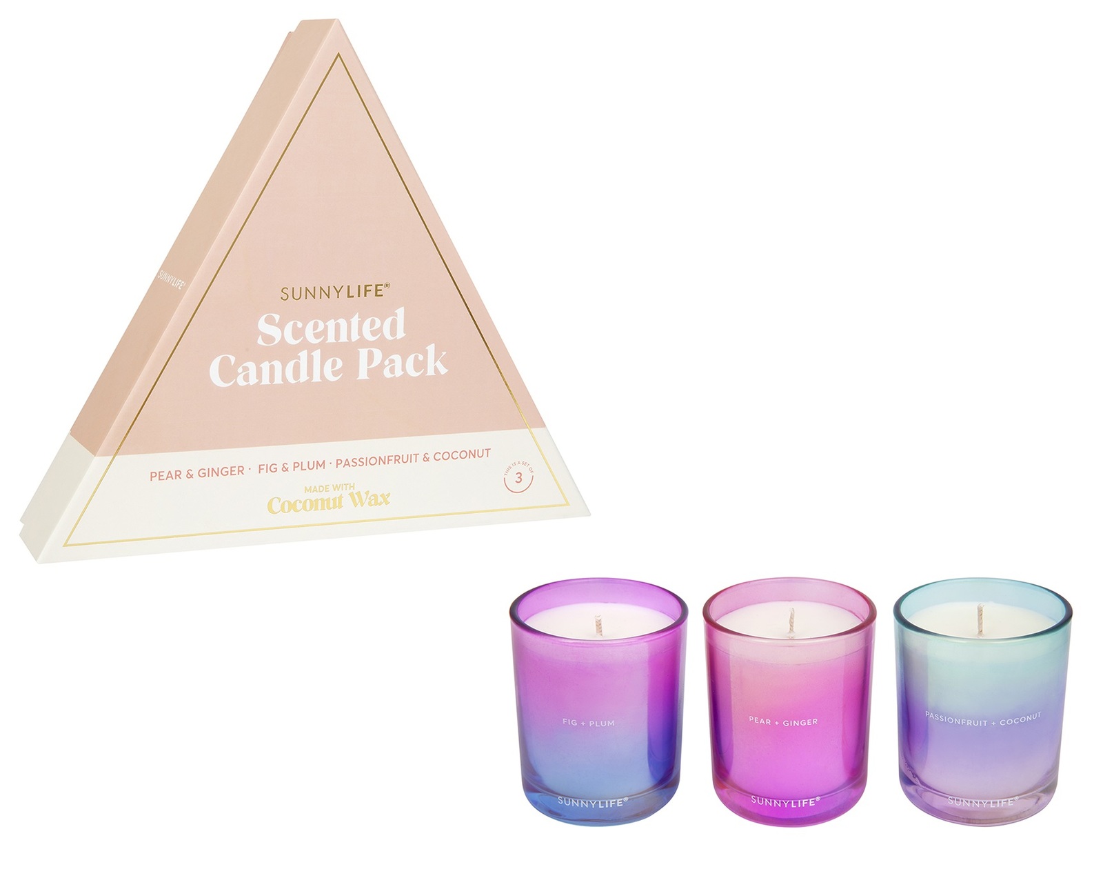 Sunnylife Scented Candle Pack 3Pack at Mighty Ape NZ