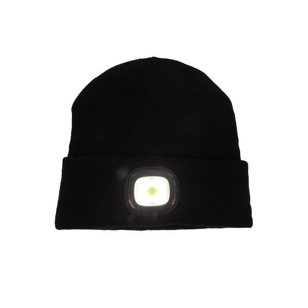 LED Beanie: High Power Waterproof Beanie (Black) image