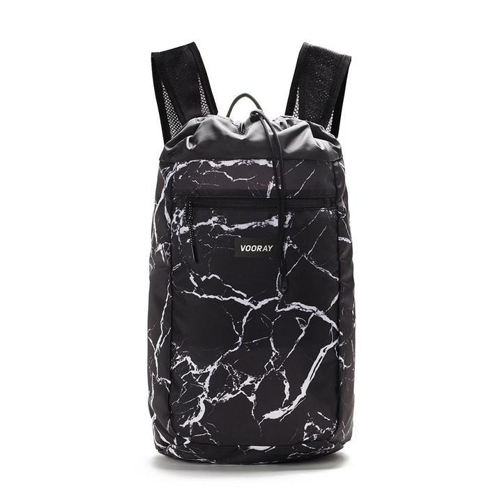 Vooray: Stride Cinch Backpack - Black Marble