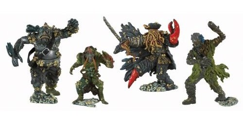 Pirates of the Caribbean - Pirate Captain and Crew Figures (4 Pack) image