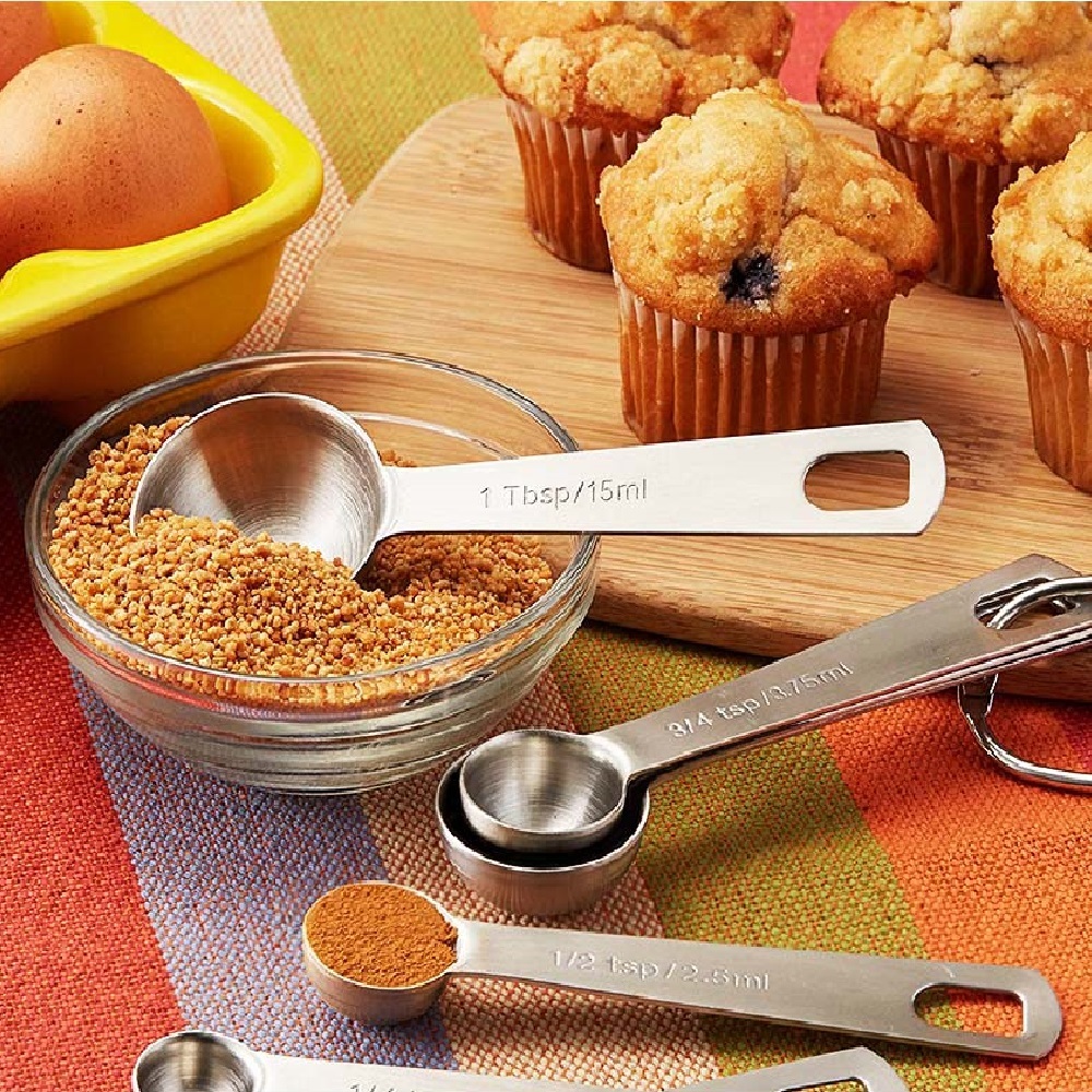 Ape Basics: Stainless Steel Measuring Spoons (Set of 6) image