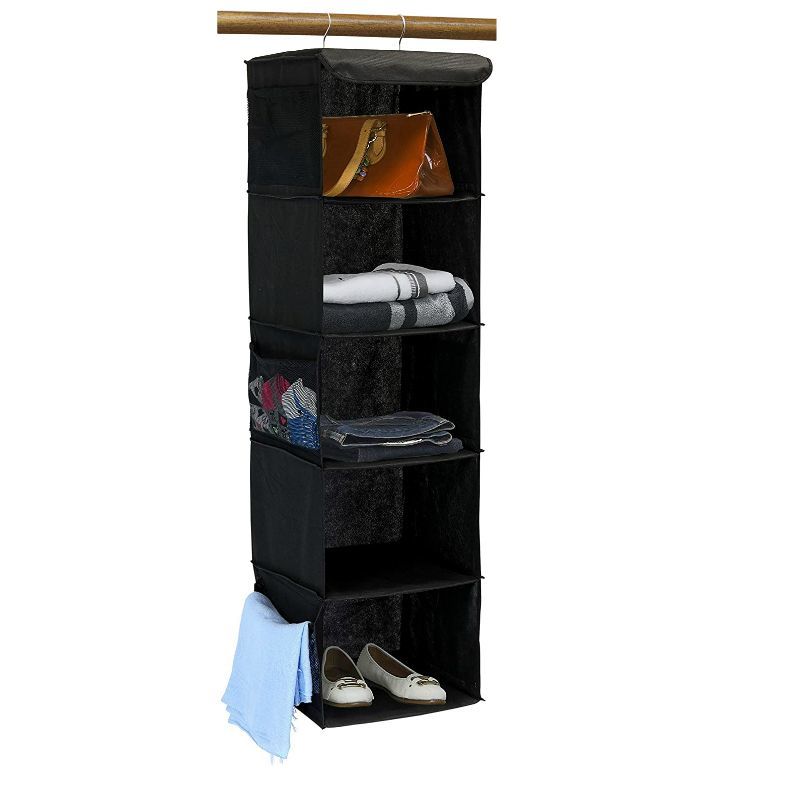 5 Shelf Hanging Wardrobe Organiser at Mighty Ape NZ