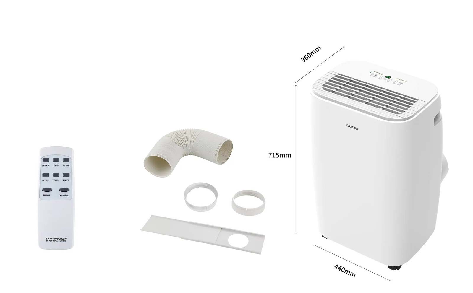 Buy Vostok 3.5kW Smart Portable Air Conditioner (12,000 BTU) at Mighty Ape NZ