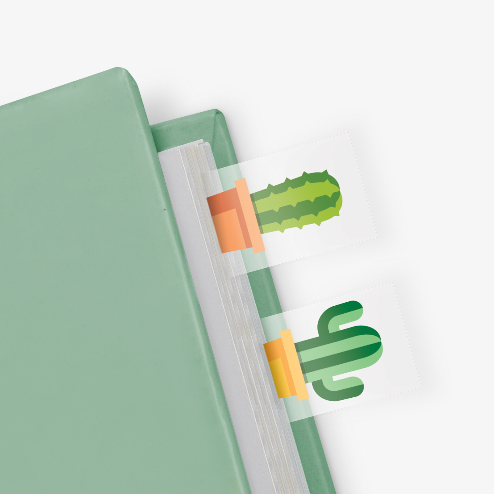 Cactus in a Book - Themed Page Markers (100 sheets)