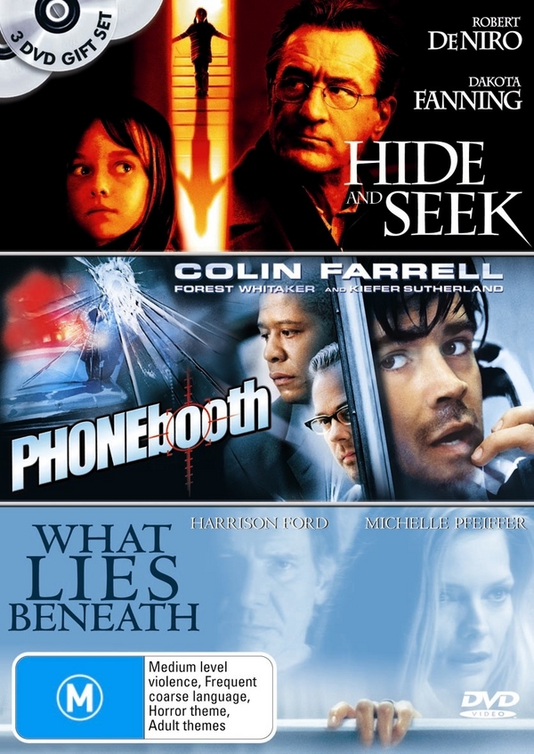 Hide And Seek / Phone Booth / What Lies Beneath (3 Disc Set) on DVD image