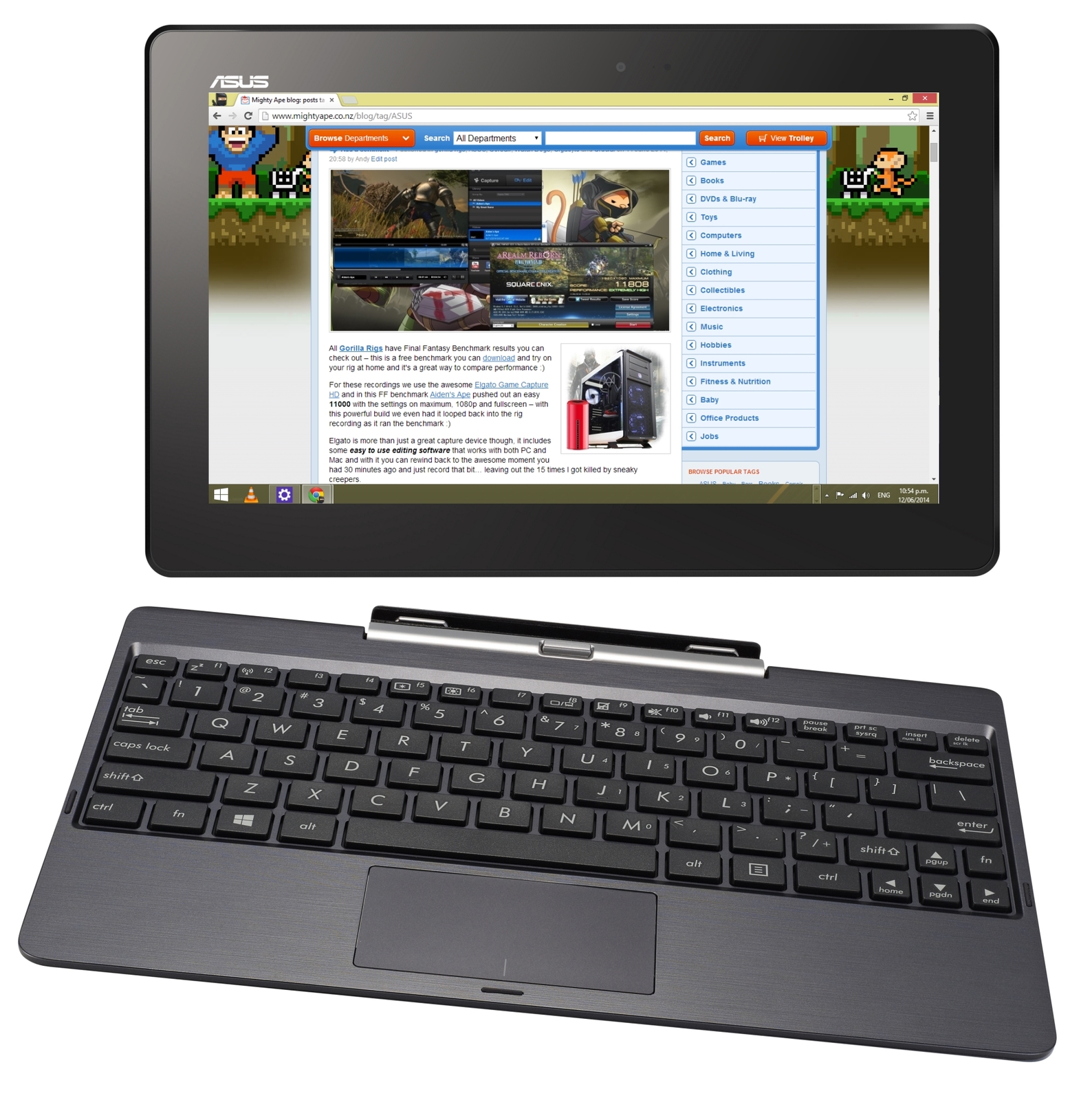 10.1" Asus Transformer Tablet with Keyboard Dock