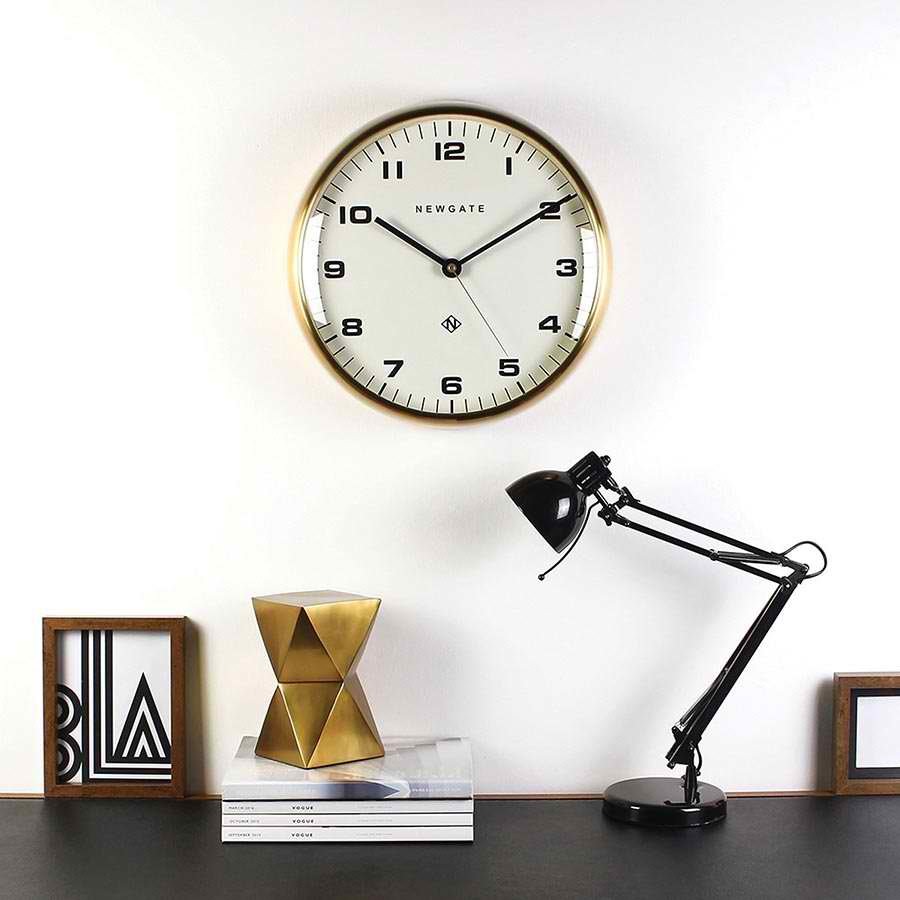 Newgate Clock - 40cm (Watford Radial Brass)