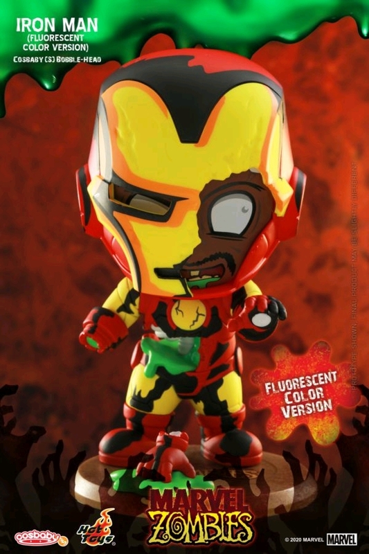 Iron Man (Zombie/UV Glow) Cosbaby Figure at Mighty Ape NZ
