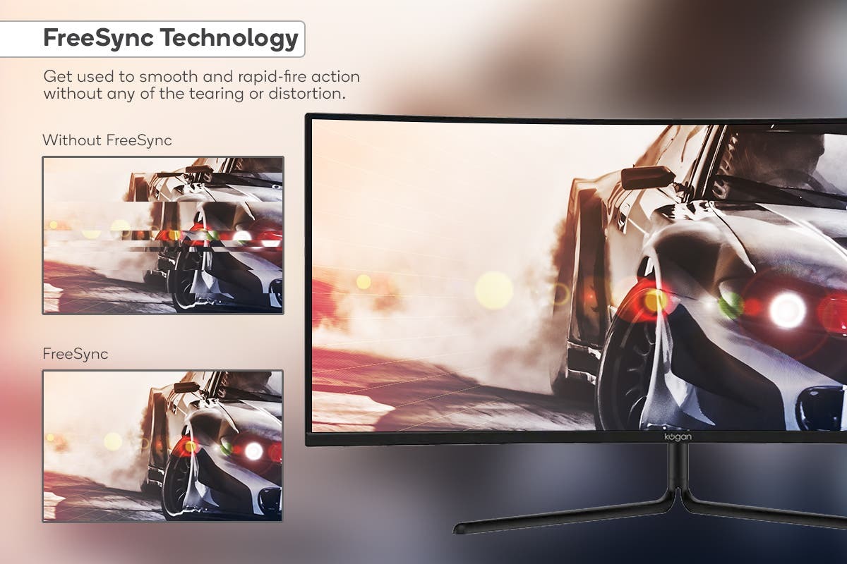 Kogan 34" WQHD Curved 219 Ultrawide 100Hz VRR HDR Gaming Monitor at