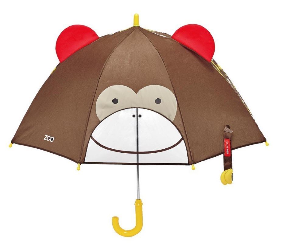 Skip Hop: Zoobrella Little Kid Umbrella - Monkey