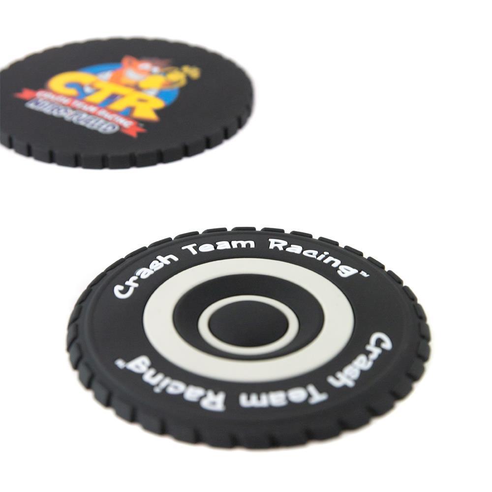 Crash Team Racing Tyre Coasters (4 Pack)