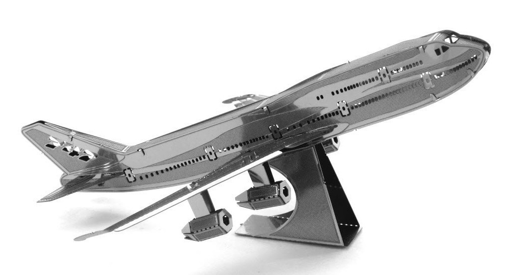 Metal Earth: Boeing 747 Commercial Jet - Model Kit image