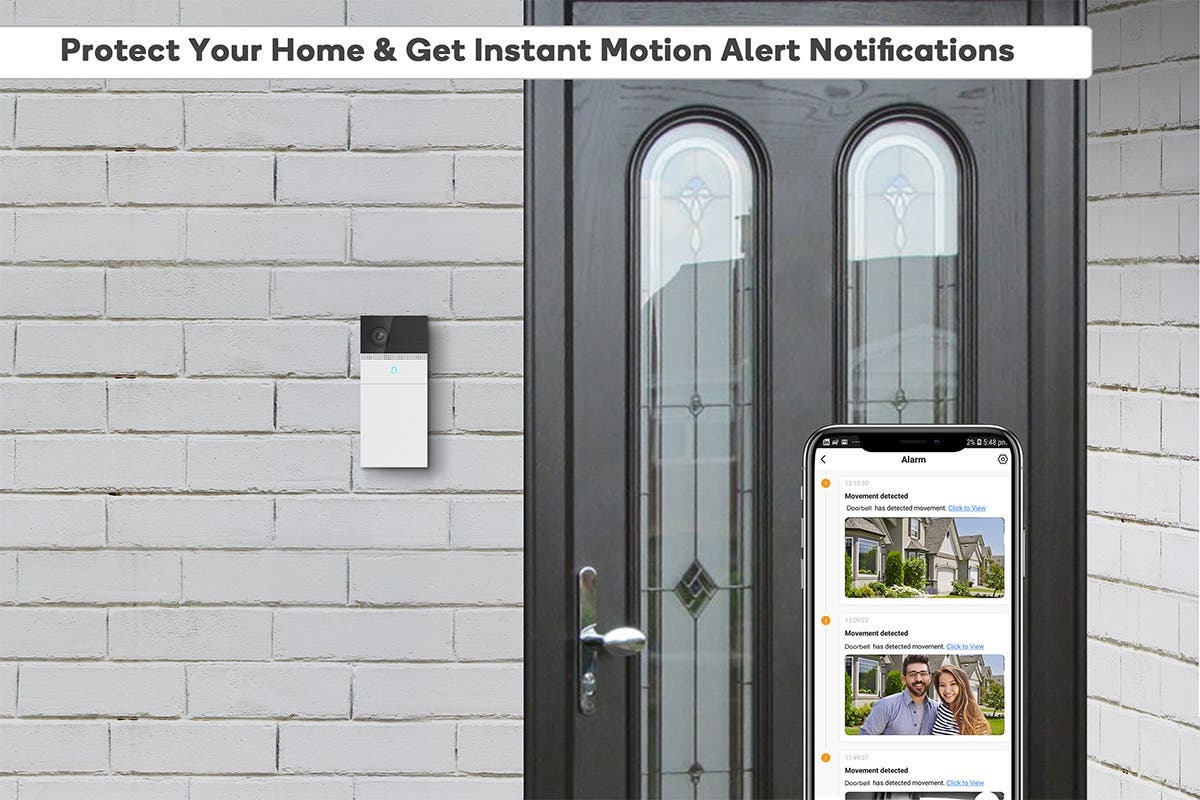 Kogan SmarterHome Security Camera Doorbell 2 Pro (White) at Mighty Ape NZ