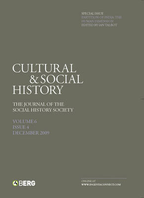 Cultural and Social History Volume 6 Issue 4: The Journal of the Social History Society image