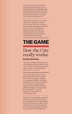 The Game: How The City Really Works by Alex Buchanan image