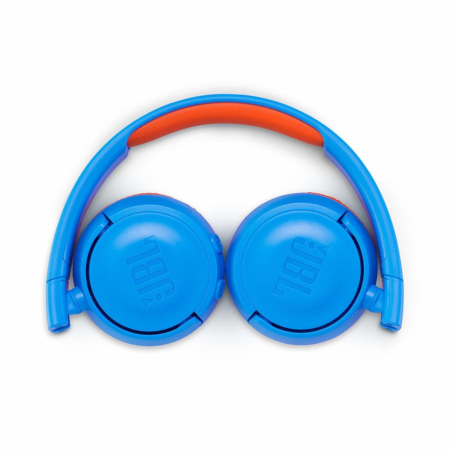 JBL JR300 Kids Bluetooth Headphones - Blue/Orange | at Mighty Ape Australia