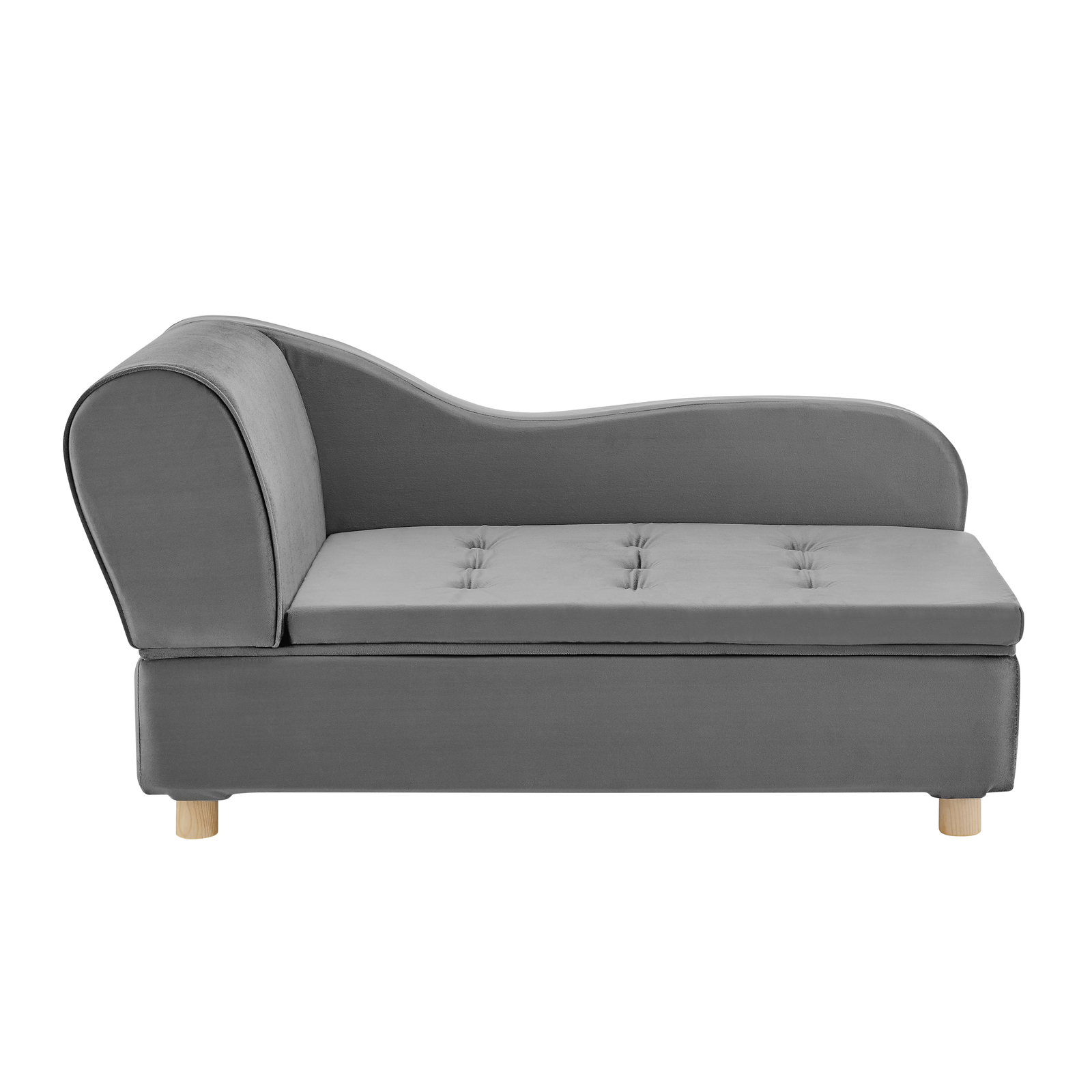Buy Pawever Pets Deluxe Fabric Pet lounge chaise Grey at Mighty Ape NZ