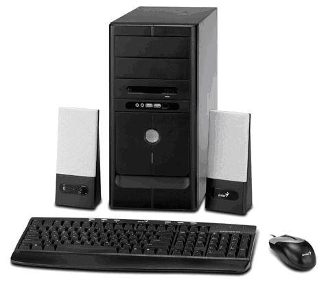 GENIUS HADES 350W MATX SOLUTION BLACK CASE KB/OPT MOUSE/SPKR