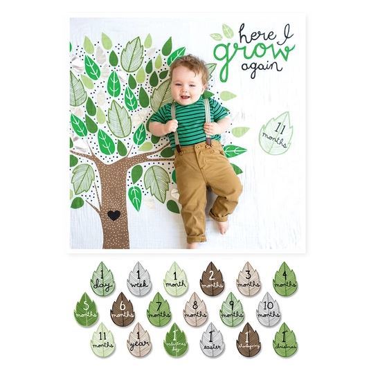 lulujo milestone blanket