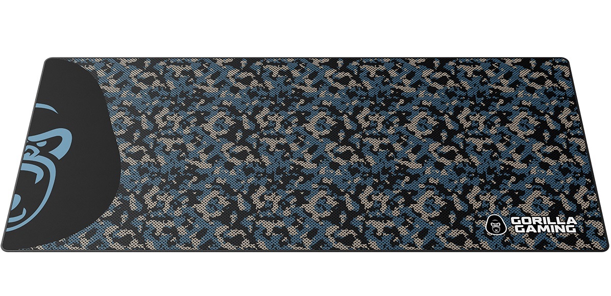Gorilla Gaming Extended Mouse Pad - XL (Blue Camo) for PC image