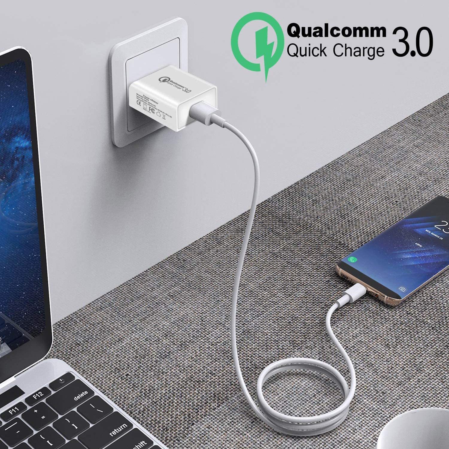 Qualcomm Quick Charge 3.0 USB Adapter - AU/NZ SAA Approved plug image