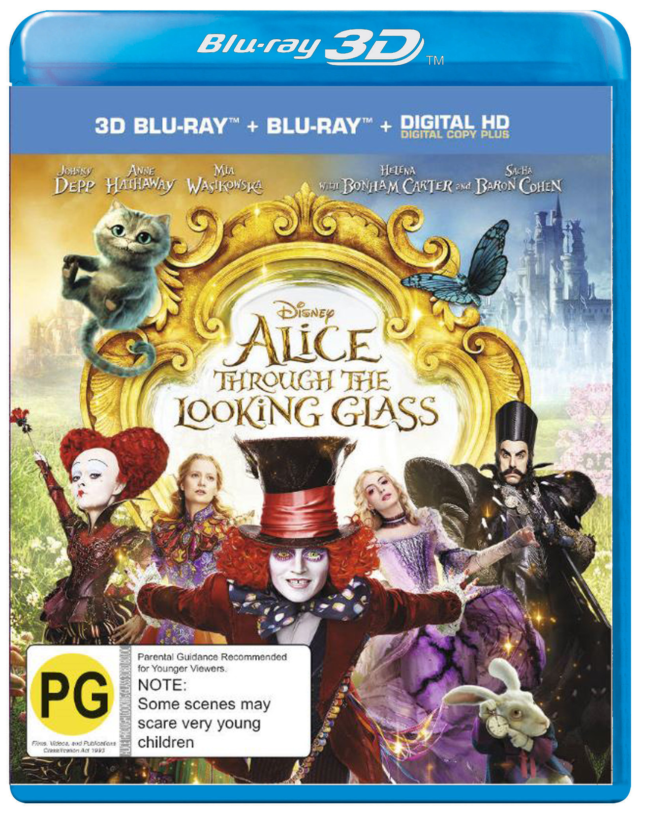 Alice Through the Looking Glass on Blu-ray, 3D Blu-ray image
