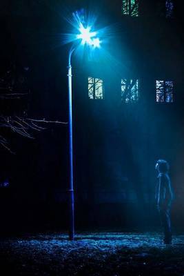 Mind Blowing Man Under Moscow Night Street Light 150 Page Lined Journal by Mindblowing Journal image
