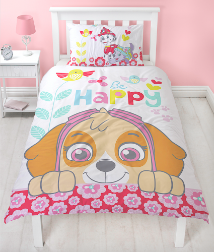 Paw Patrol: Reversible Duvet Cover Bedding Set - Be Happy (Single) image