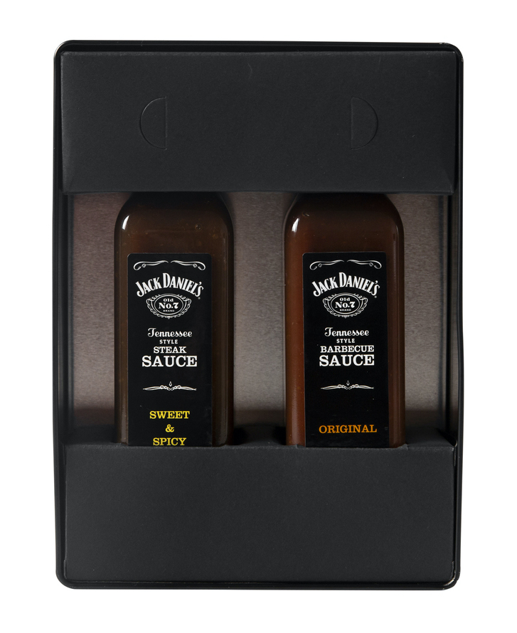 Jack Daniel's Old No. 7 BBQ Sauce Gift Tin 2 x 280g at Mighty Ape NZ