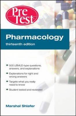 Pharmacology: PreTest Self-assessment and Review by Marshal Shlafer image