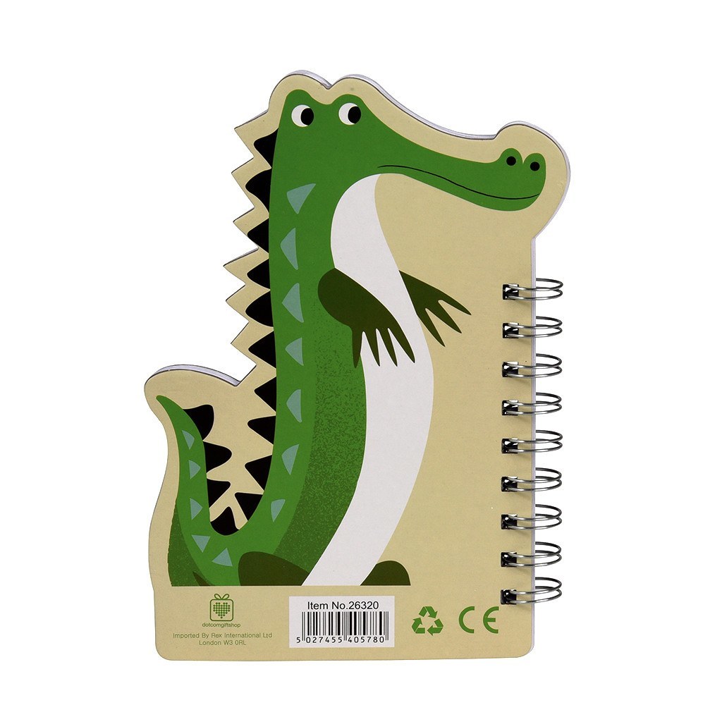 Colourful Creatures Spiral Notebook - Crocodile image